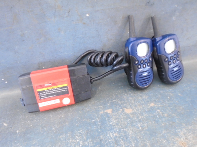 lot 15 image: Power Inverter and Walkie Talkies