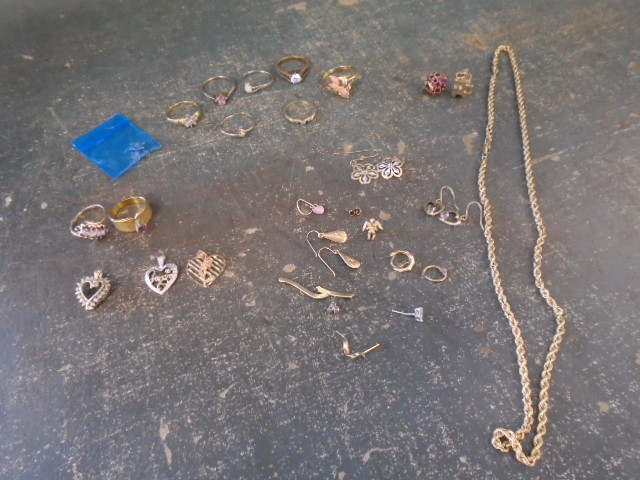 lot 19 image: Rings, Earrings, Necklace Charms and MORE