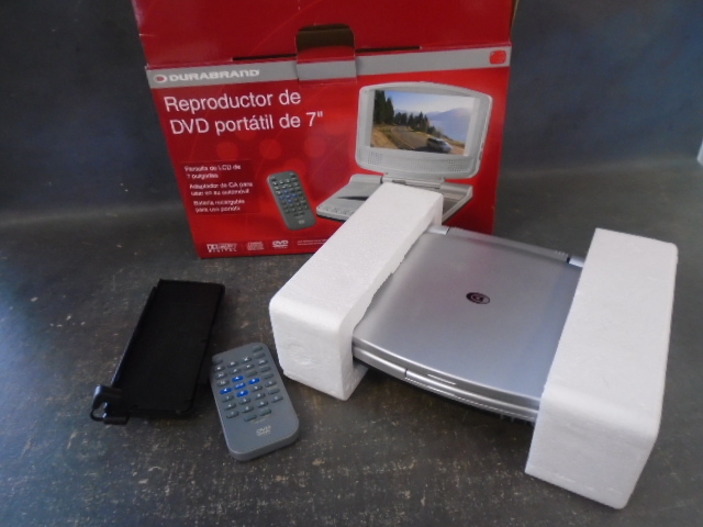 lot 28 image: 7 Portable DVD Player