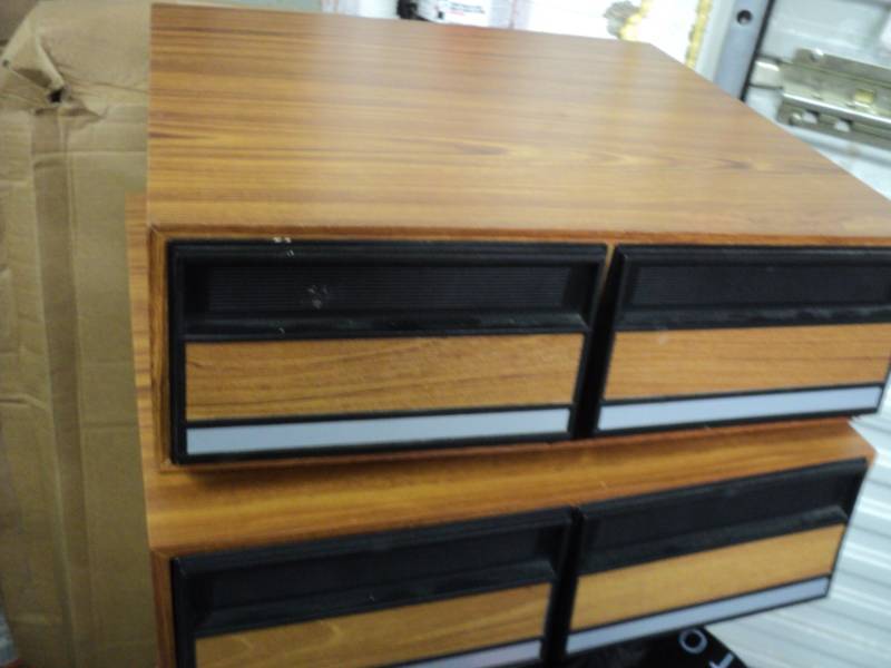 lot 21 image: 2 VCR Tape Storage Units, 1 Full an...