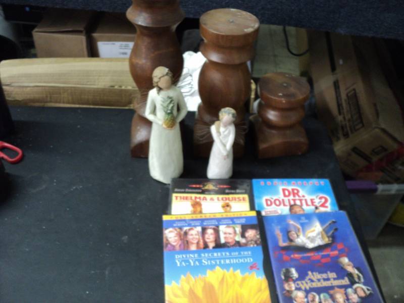 lot 36 image: Willow Figurines, Pillars and DVDs...