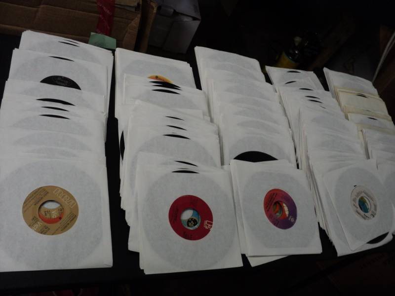 lot 43 image: Box of 45s  120 or more...