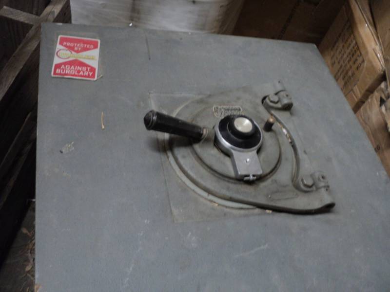 lot 74 image: Cast Iron Safe- combination unknown...