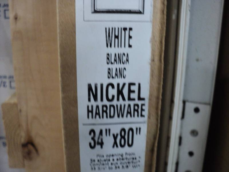 lot 121 image: Pocket Door Frames 34 x 80 White S...