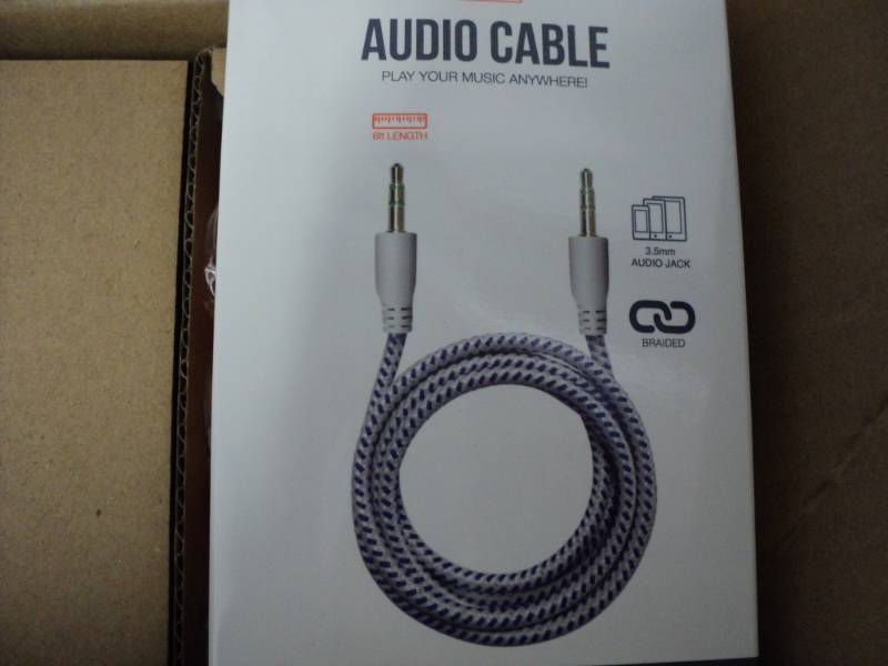 lot 195 image: 2 Cases of Bright Blue Audio Cables...