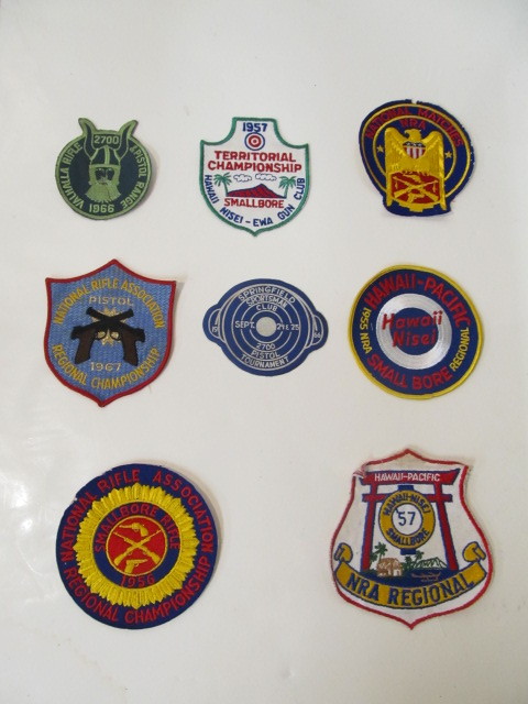 lot 9 image: Vintage Target Shooting Marksman Patches