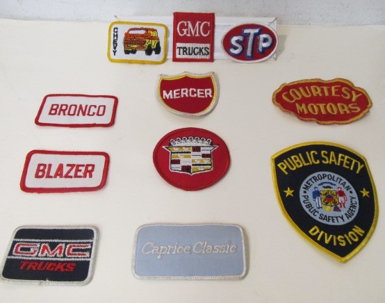lot 10 image: Vintage Auto Related etc Patches 