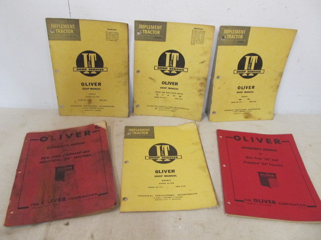 lot 33 image: Lot of Vintage 1950s Tractor Repair & Service Manuals - OLIVER