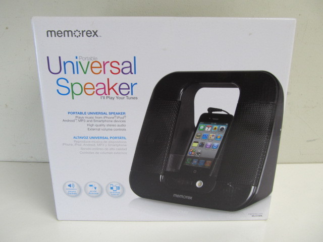 lot 58 image: Brand New Universal Portable Speaker by Memorex