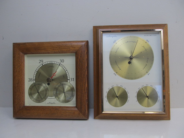 lot 110 image: Pair of Vintage Mid Century Wall Barometers