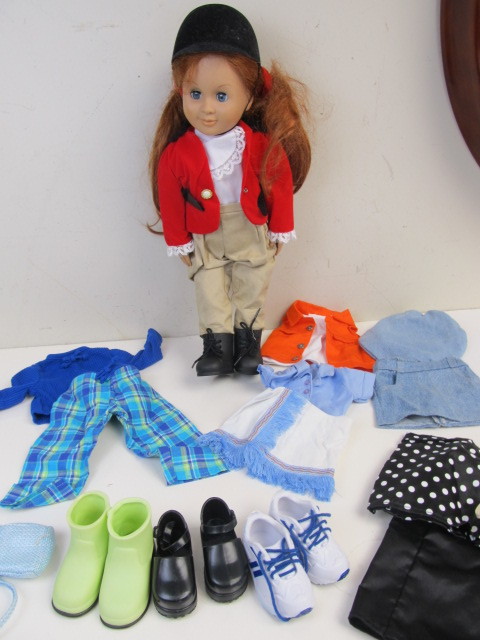 lot 114 image: BATTAT Doll with Accessories & Outfits