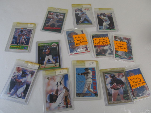 lot 73 image: Approx 30 KIRBY PUCKETT Cards