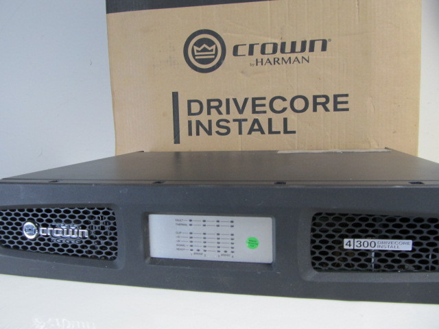 lot 139 image: Crown 4  300 DriveCore Power Amplifier