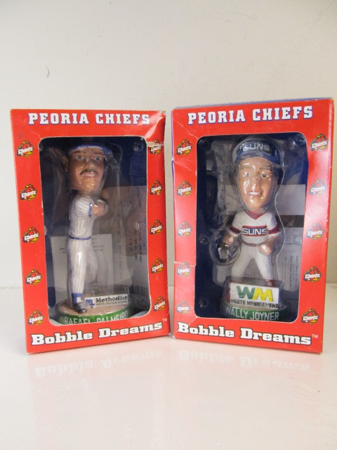 lot 158 image: Wally Joyner & Rafael Palmeiro Peoria Chiefs Bobbleheads