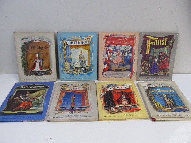 lot 194 image: Group of 8 Orig 1930s Hardcover METROPOLITAN OPERA Guild Books