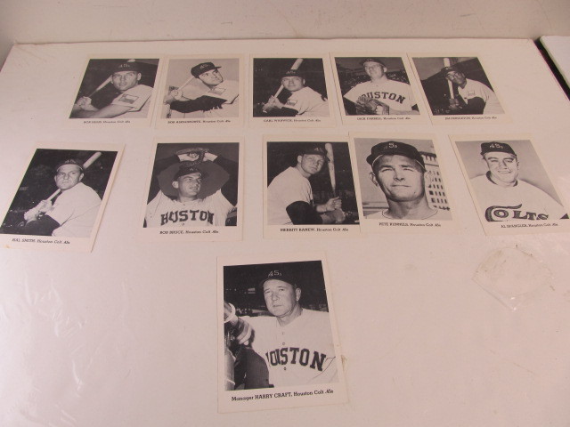 lot 182 image: Original Early 1960s Team Issued Baseball Photos - Houston Colt 45s