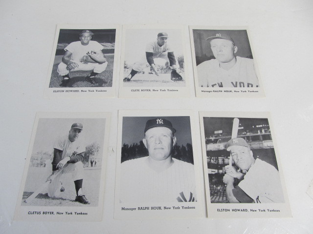 lot 183 image: Original Late 1950s Team Issued Baseball Photos - New York Yankees