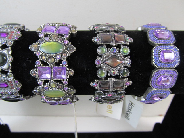 lot 125 image: Group of 5 Signed HASKELL Bracelets