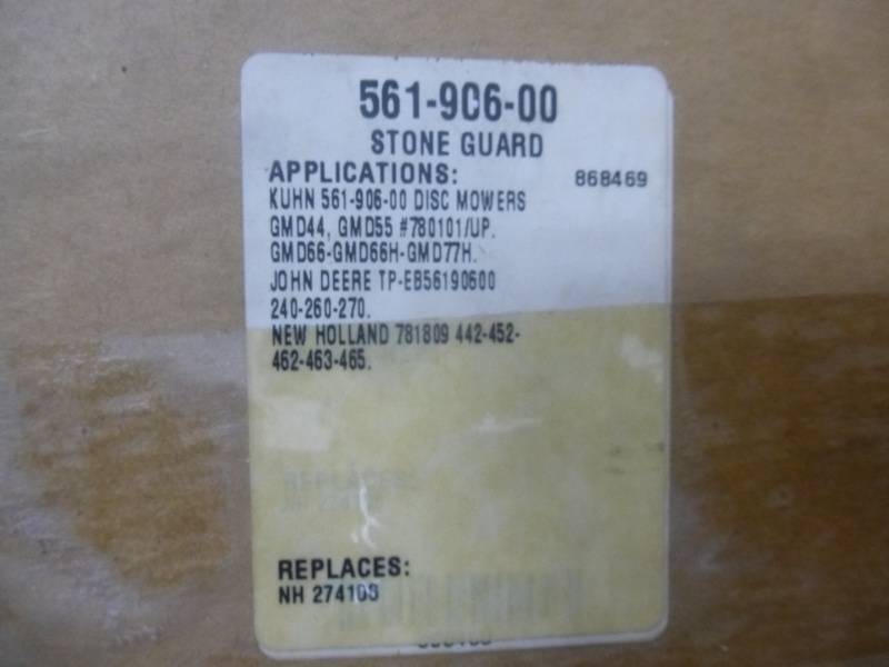 Kuhn Disc Mower Stone Guard