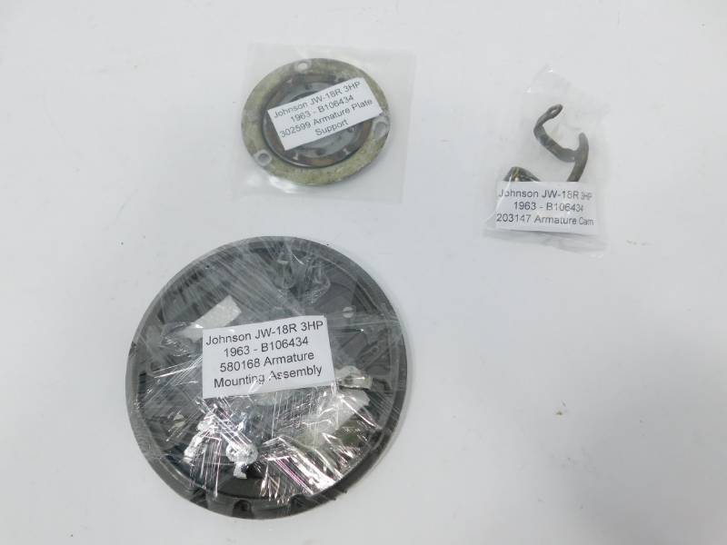 1963 (3HP) Johnson Motor Armature Plate Support-Armature Cam-Armature Mounting Plate
