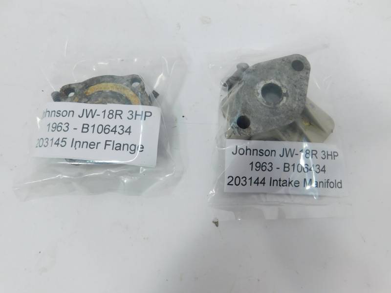 1963 (3HP)  Johnson Motor Inner Flange & Intake Manifold