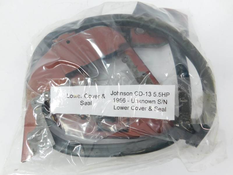 1956 Johnson CD-13 Boat Motor Part (5.5HP)--Lower Covers & Rubber Seal