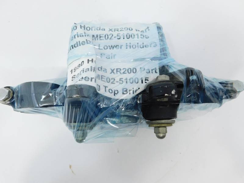 1980 Honda XR200 Motorcycle Part--Steering Top Bridge & Handlebar Lower Holders