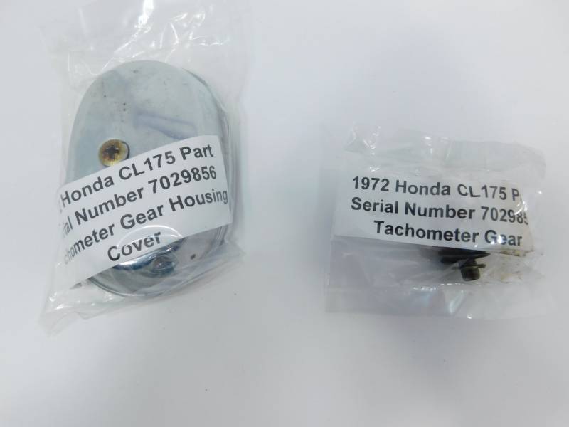 1972 Honda CL175 Part-Transmission Gears--Tachometer Gear Housing Cover