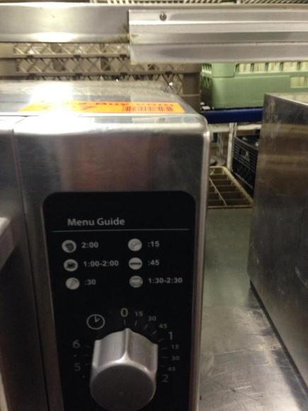 lot 70 image: Stainless Steel Commercial Microwave