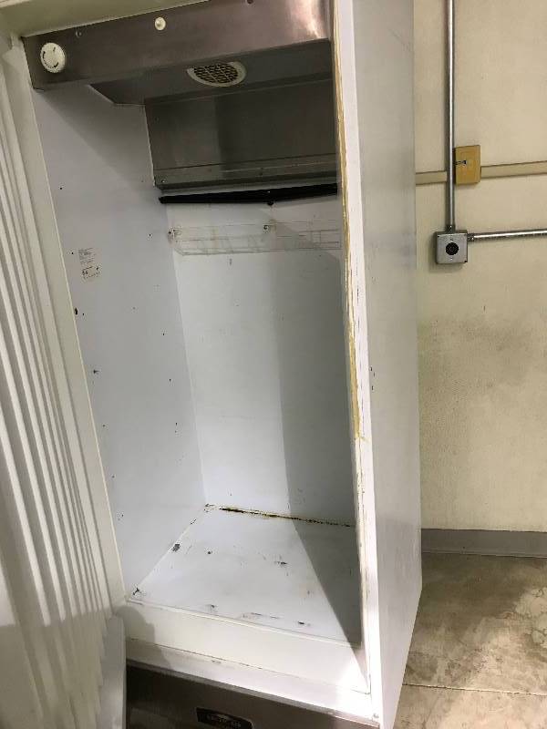 lot 11 image: Arctic Air Single Door Freezer on Casters - Model # F22CW4 - 115 Volts - 5 Amps - 32 x 31 x 75 - NSF ApprovedRuns Freezes