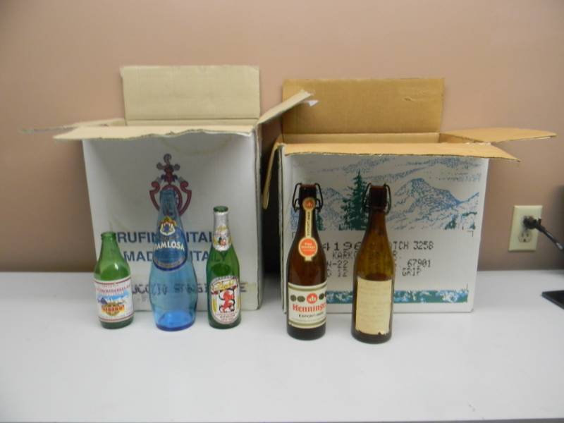 lot 14 image: COLLECTION OF VINTAGE BEER BOTTLES - PLEASE SEE PICTURES - SOME HAVE GOOD VALUE