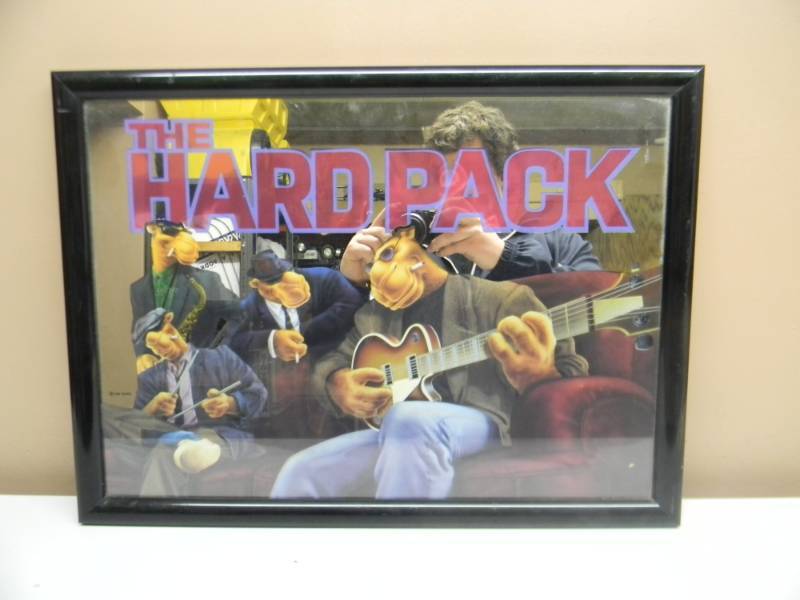 lot 40 image: RARE HARD TO FIND CAMEL THE HARD PACK PROMO ADVERTISING SIGNMIRROR - NICE - APPROX 23 BY 17 - SEE PICTURES