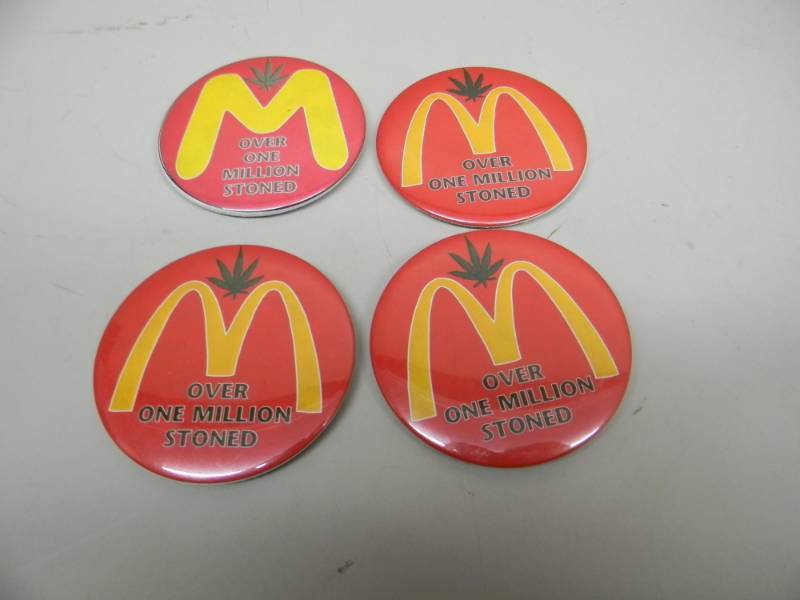 lot 41 image: SET OF 4 OVER 1 MILLION STONED RARE ORIGINAL BUTTONS - SEE PICTURES
