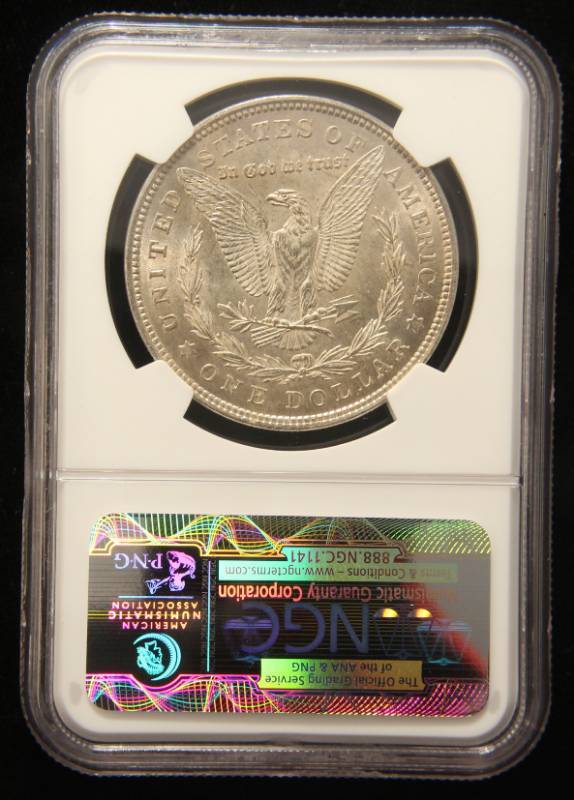 lot 29 image: 1921 MORGAN SILVER DOLLAR MS62 NGC
