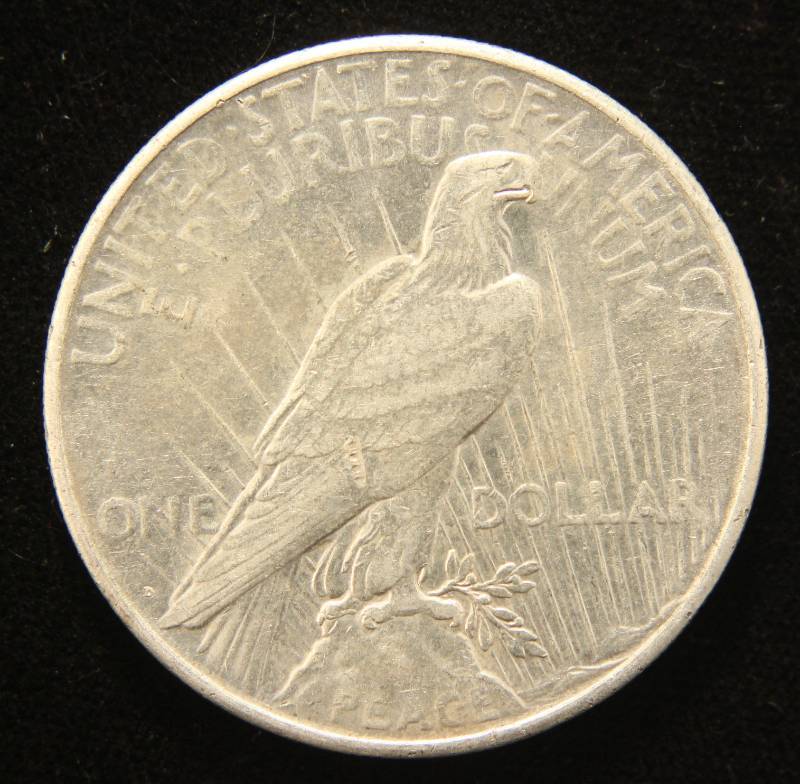 lot 32 image: 1926-D PEACE SILVER DOLLAR IN HIGHER GRADE