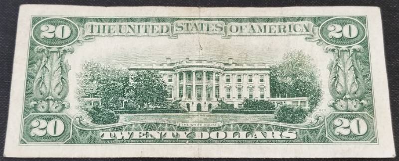 lot 13-A image: 1934-C US $20 KANSAS CITY FEDERAL RESERVE NOTE