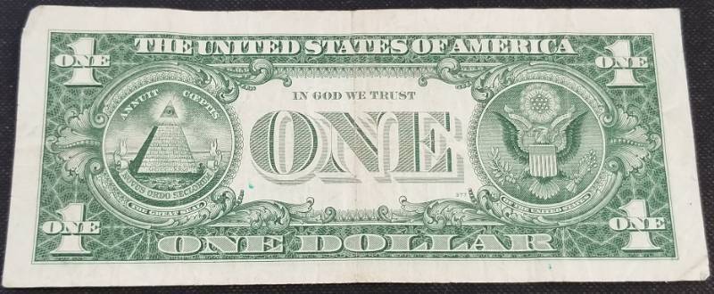 lot 16-A image: 1957-A US BLUE SEAL $1 SILVER CERTIFICATE STAR NOTE
