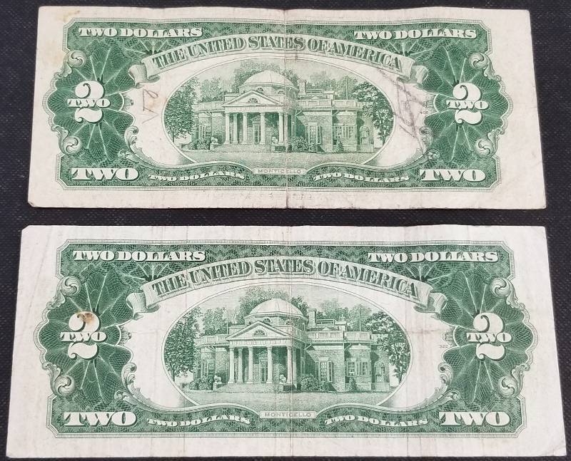 lot 29-A image: 2 US RED SEAL $2 FEDERAL RESERVE NOTES
