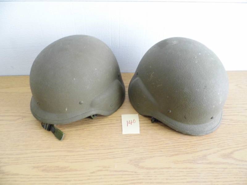 lot 140 image: Lot of 2 Military Helmets