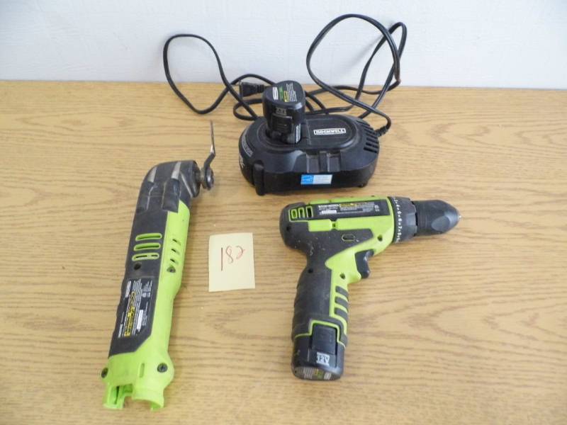 lot 182 image: Rockwell Drill - Grinder 12V