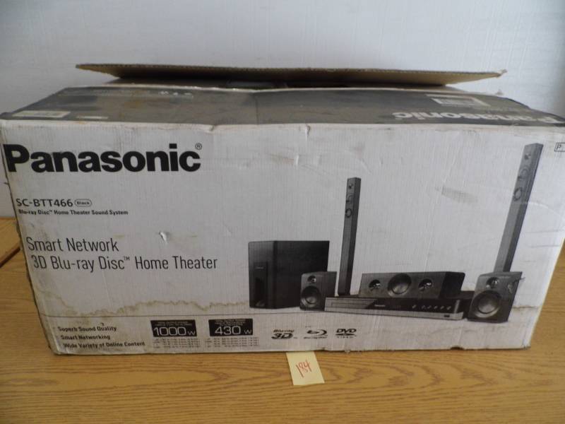lot 184 image: New Panasonic Blu Ray Home Theater