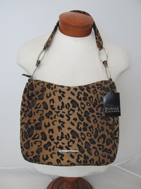 lot 28 image: DIAHANN CARROLL Leopard Print Shoulder Purse
