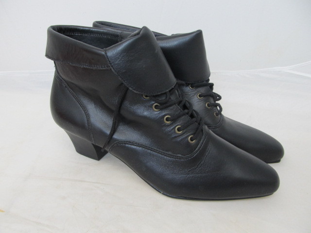 lot 53 image: Premier Leather Upper Balance Womens Black Ankle Boots