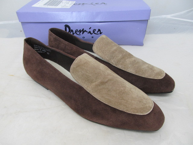 lot 58 image: Premier Leather Slip on BrownTan Shoes - Size 10