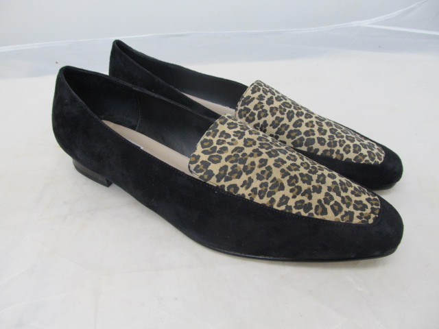 lot 59 image: Mixed Blues Leopard Slip on Shoes - Size 11M
