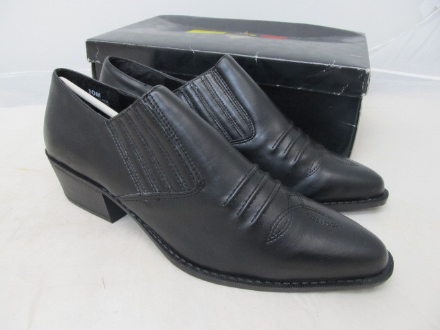 lot 63 image: Previews Black Embroidered Ankle Boot - Size 10M