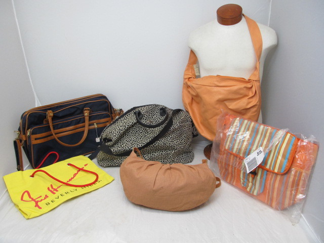 lot 75 image: Group of Large Tote & Travel Bags, Included New Picnic Bag