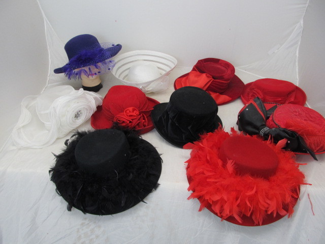 lot 133 image: Large Lot of Ladies Used Fancy Hats