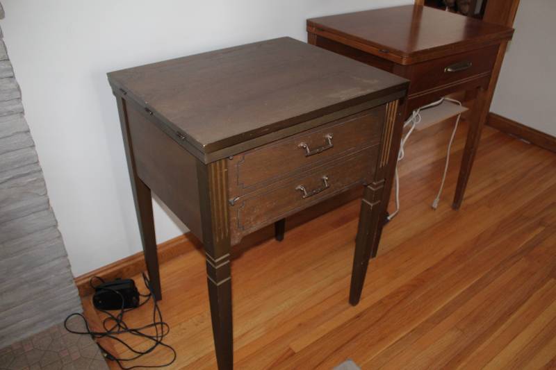lot 15 image: Sears Kenmore Sewing Machine Table