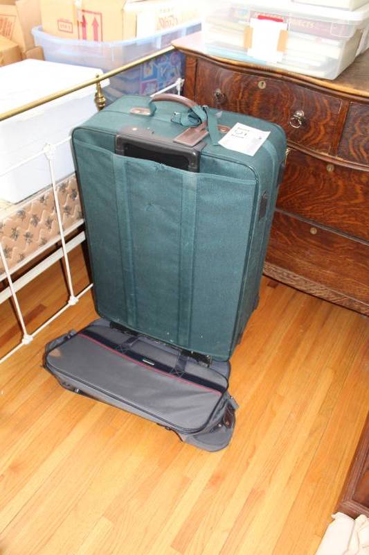 lot 151 image: Suitcase, Garment Bag